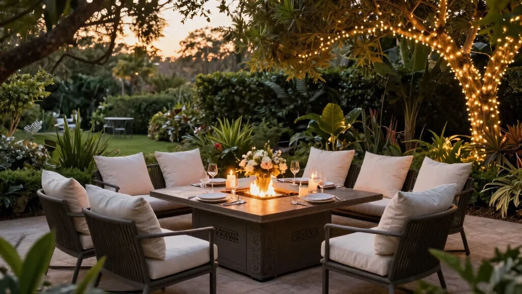 15 Elegant Fire Pit Dining Table Ideas for Outdoor Meals