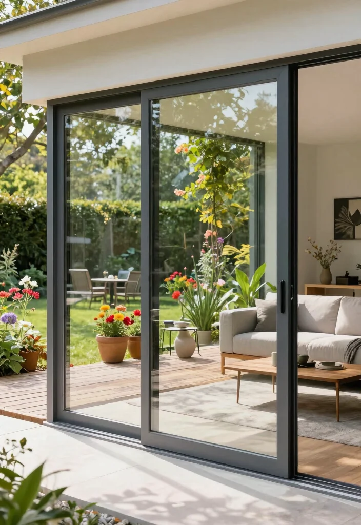 9 Functional Patio Screen Door Ideas for Easy Backyard Access 1. Sleek Sliding Screen Doors 0