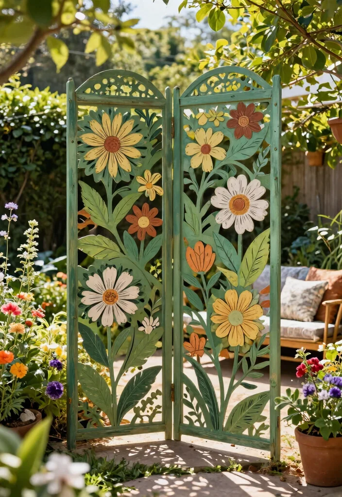9 Functional Patio Screen Door Ideas for Easy Backyard Access 5. Customizable Garden Screens 0