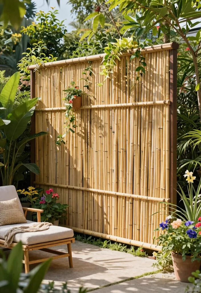 9 Functional Patio Screen Door Ideas for Easy Backyard Access 6. Eco Friendly Bamboo Screens 0