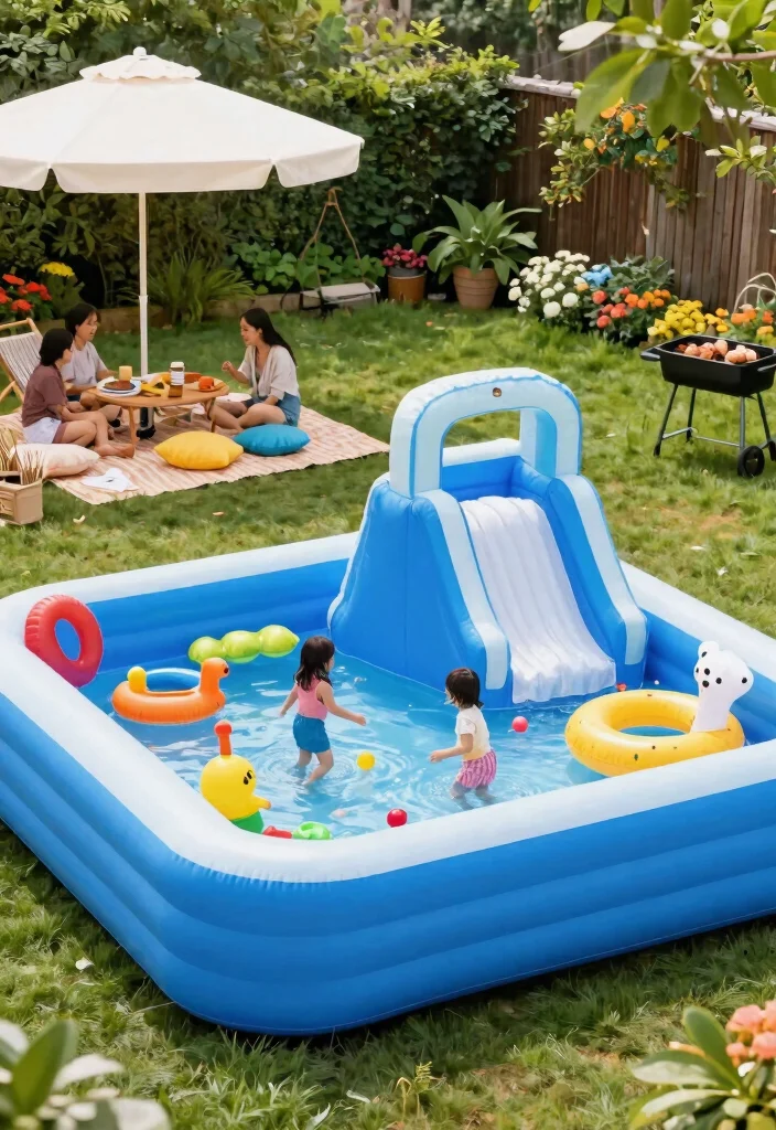 10 Best Blue Inflatable Pool Options for a Classic Look 3. The Family Friendly Oasis 0
