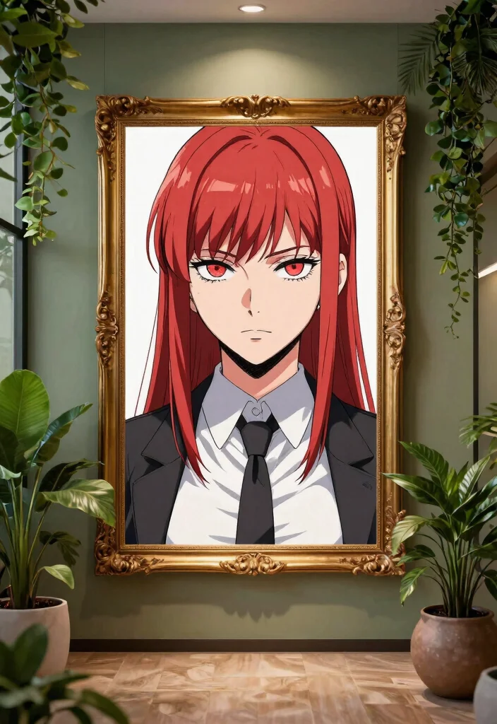 10 Best Chainsaw Man Manga Panels to Use as Wall Art 4. Makimas Enigmatic Gaze 0