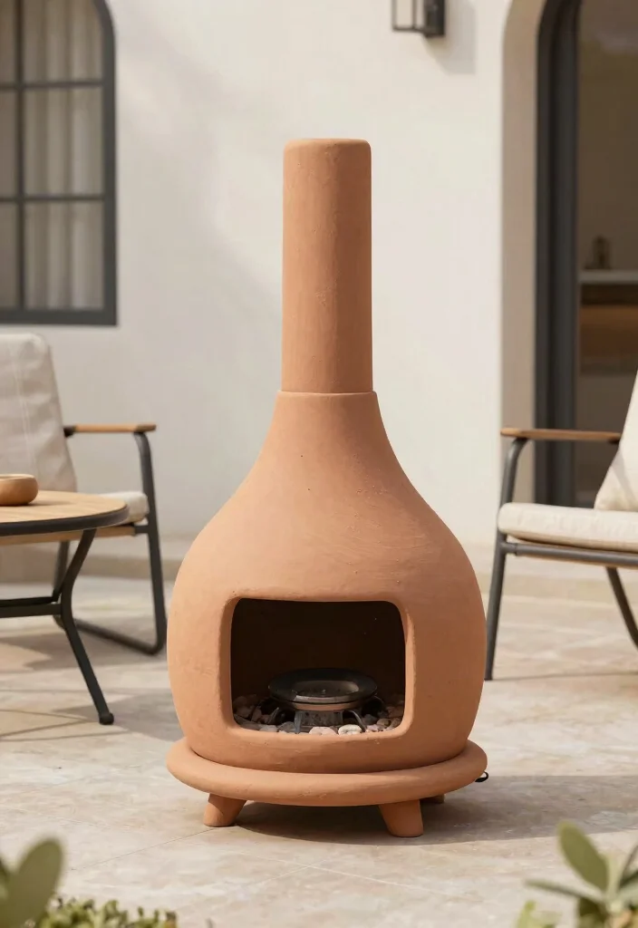 10 Best Clay Chiminea Models for Authentic Patio Heat 5 10 Best Clay Chiminea Models for Authentic Patio Heat 5. Compact Clay Chiminea for Small Spaces 0