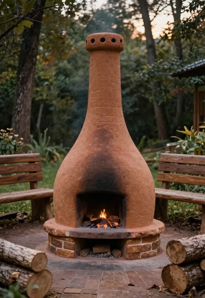 10 Best Clay Chiminea Models for Authentic Patio Heat 6 10 Best Clay Chiminea Models for Authentic Patio Heat 6. Rustic Outdoor Clay Chiminea 0