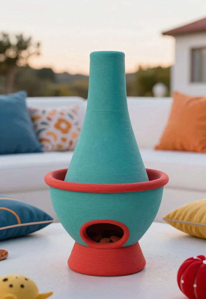 10 Best Clay Chiminea Models for Authentic Patio Heat 7 10 Best Clay Chiminea Models for Authentic Patio Heat 7. Stylish Color Infused Clay Chiminea 0