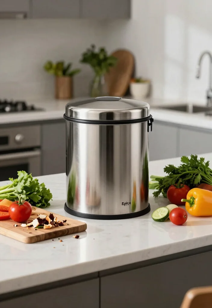 10 Best Compost Bin Options for Beginners 2 10 Best Compost Bin Options for Beginners 2. Epica Stainless Steel Compost Bin 0