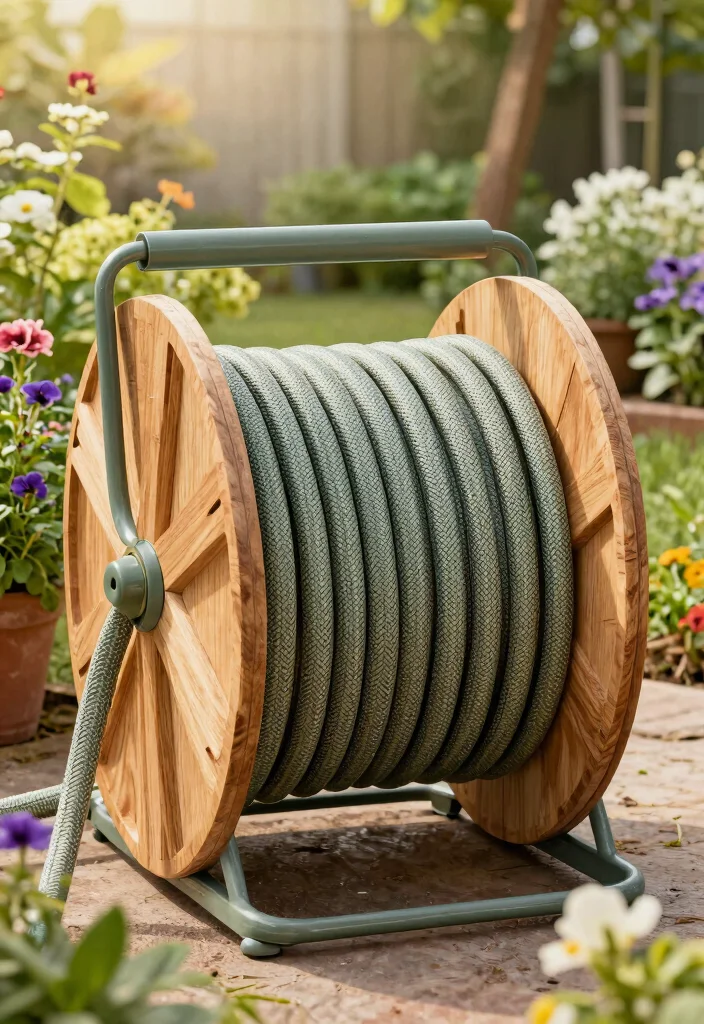 10 Best Eco friendly Garden Hose Options Safe for Plants 10. Garden Hose Reel with Eco friendly Materials 0