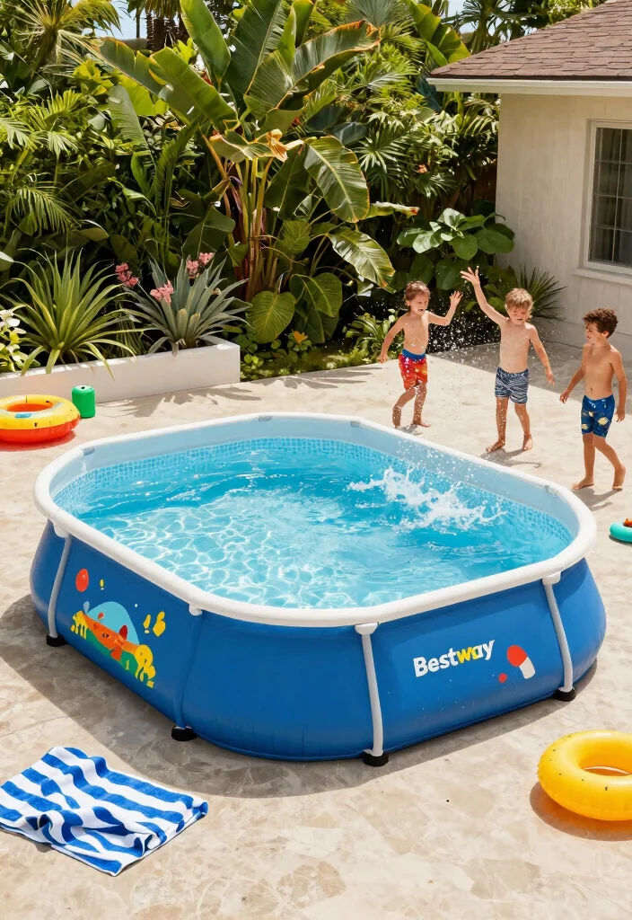 10 Best Inflatable Pool Models for Families 2 10 Best Inflatable Pool Models for Families 2. Bestway Fast Set Pool 0
