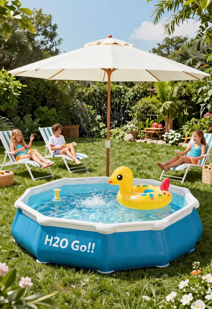 10 Best Inflatable Pool Models for Families 5 10 Best Inflatable Pool Models for Families 5. Bestway H2O Go Splash in Shade Pool 0