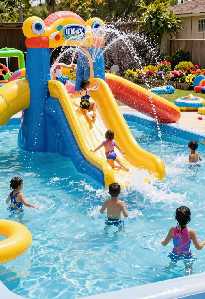 10 Best Inflatable Pool Models for Families 7 10 Best Inflatable Pool Models for Families 7. Intex Pool Play Center 0