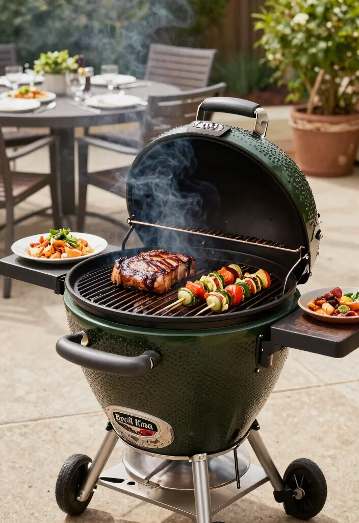 10 Best Kamado Grill Choices for Ultimate BBQ Smoke 5 10 Best Kamado Grill Choices for Ultimate BBQ Smoke 5. Broil King Versatile Performance 0