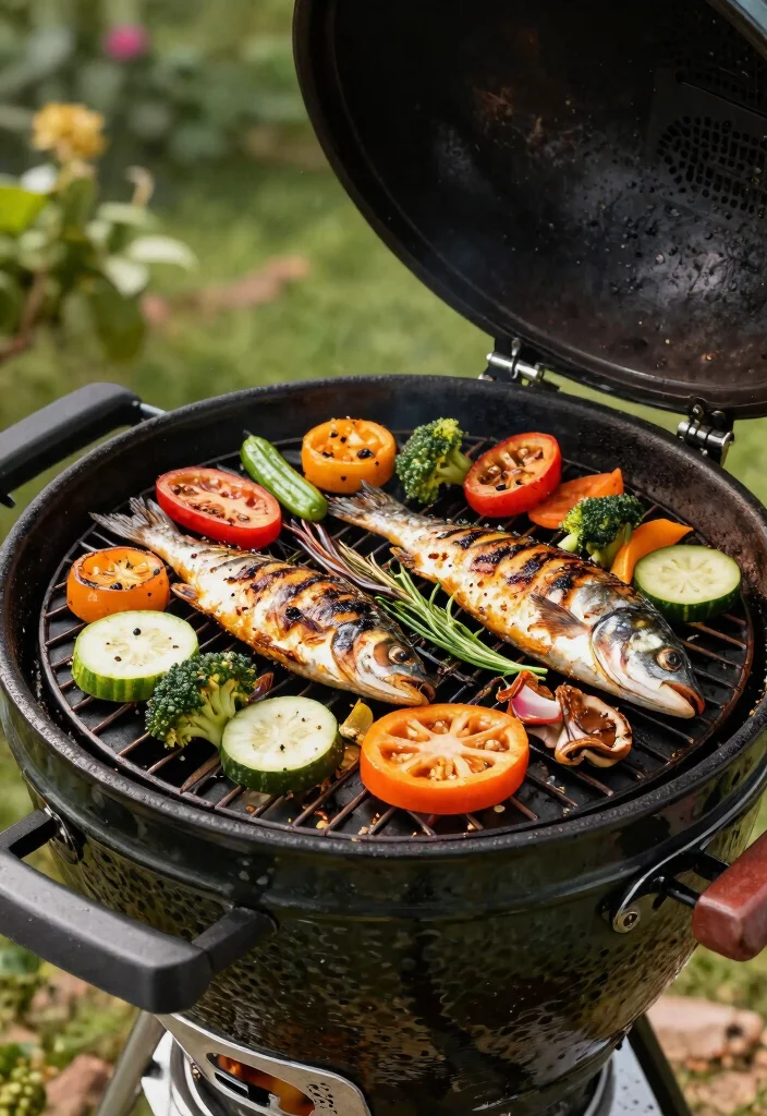 10 Best Kamado Grill Grate Upgrades for Sear Marks 5. Grill Mats 0