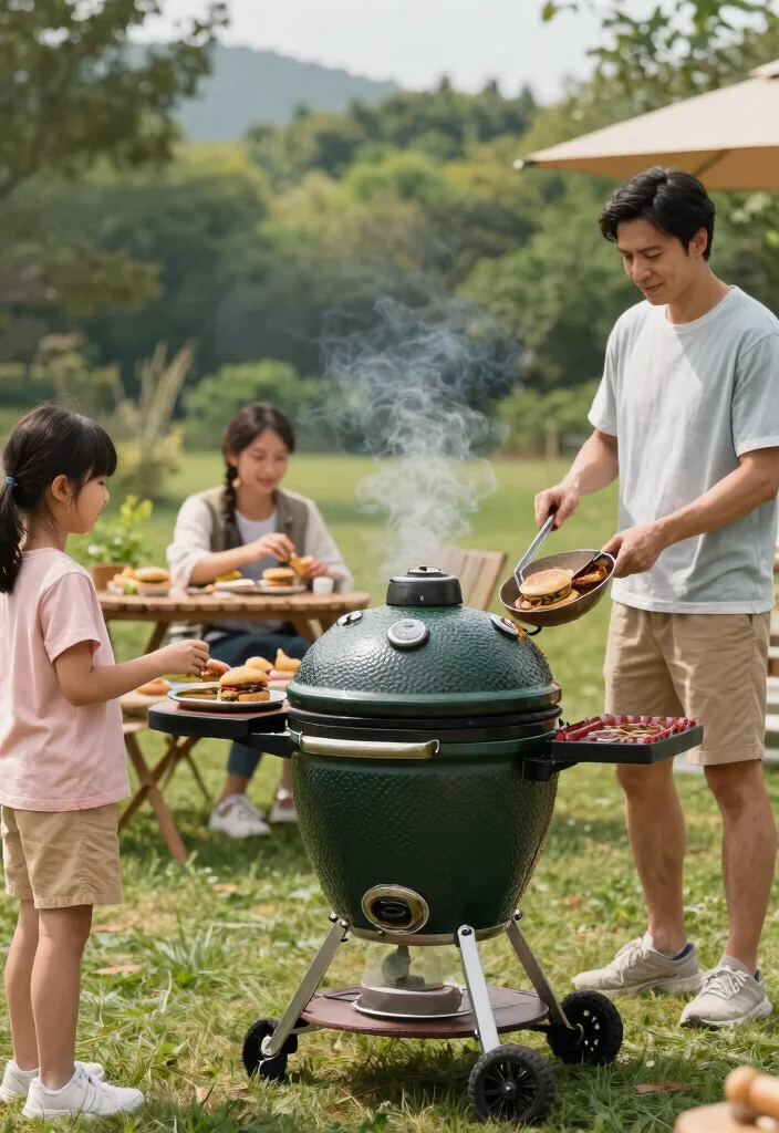 10 Best Kamado Grills for Family Gatherings 10. EcoQue Portable Kamado Grill 0