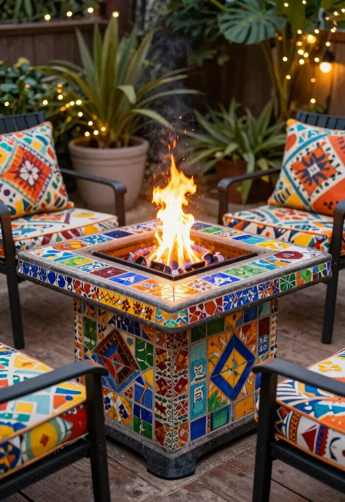 10 Best Lowes Fire Pit Table Top Finds for Your Deck 3 10 Best Lowes Fire Pit Table Top Finds for Your Deck 3. Stylish Mosaic Fire Table 0