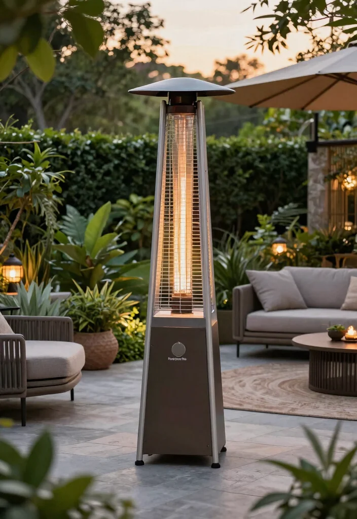 10 Best Patio Heater Models to Keep Your Deck Warm 5. Hampton Bay Solar Patio Heater 0