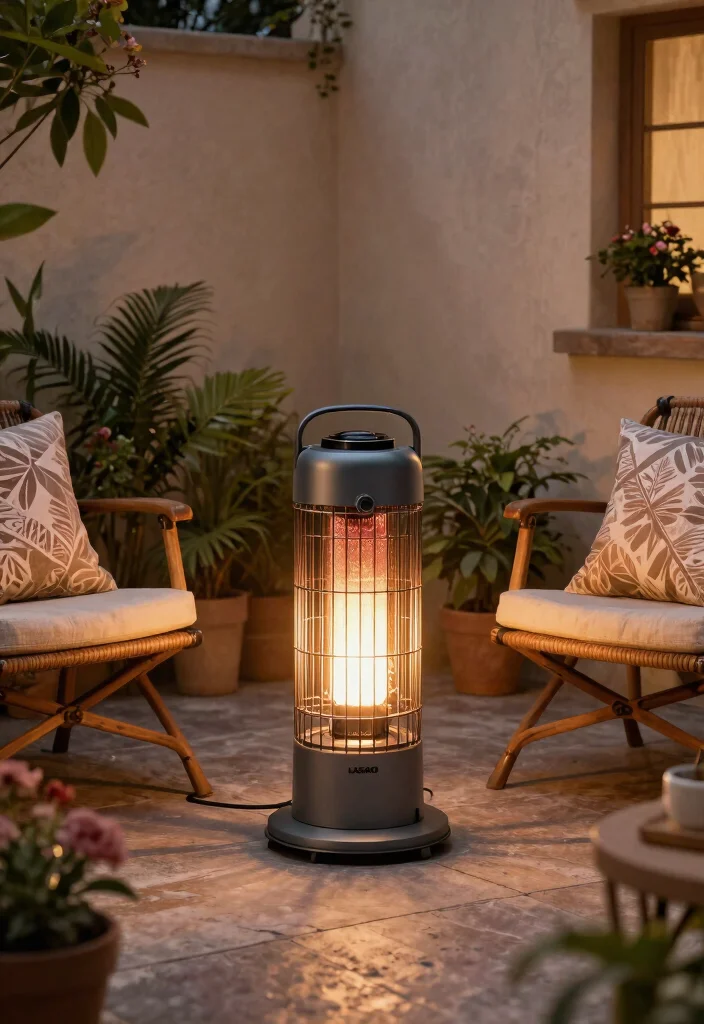 10 Best Patio Heater Models to Keep Your Deck Warm 7. Lasko 1500 Watt Infrared Heater 0