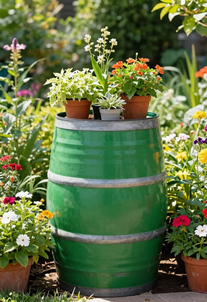 10 Best Rain Collection Barrel Models for Eco Gardeners 6. Algreen Savannah Rain Collection Barrel 0