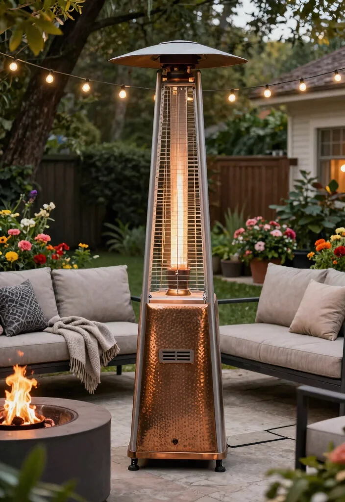10 Best Tall Patio Heater Picks for Wide Heat Coverage 2. Fire Sense Propane Patio Heater 0
