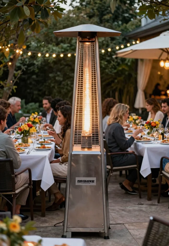 10 Best Tall Patio Heater Picks for Wide Heat Coverage 3. Hiland Commercial Patio Heater 0