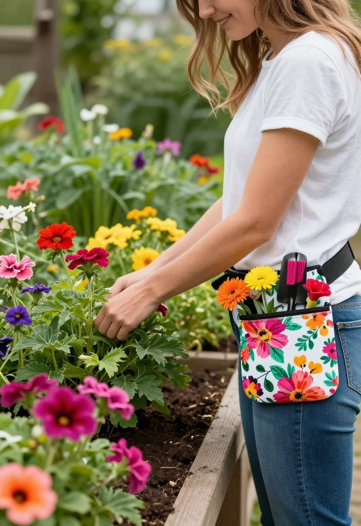 10 Best Tool Belt for Women Perfect Fit and Comfort 6. Floral Print Tool Belt 0