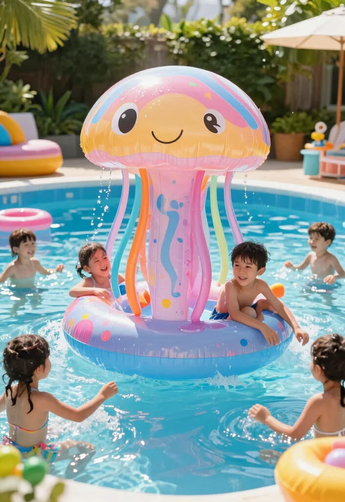 11 Best Inflatable Pool Toys Collection for Kids Parties 10 11 Best Inflatable Pool Toys Collection for Kids Parties 10. Inflatable Jellyfish Float 0