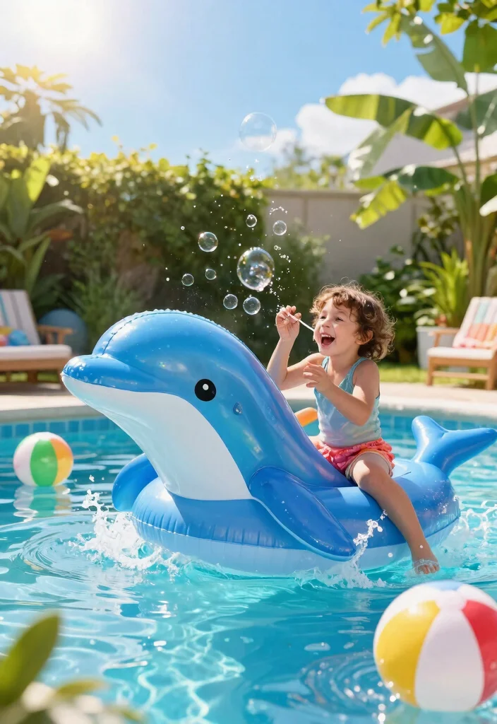 11 Best Inflatable Pool Toys Collection for Kids Parties 5 11 Best Inflatable Pool Toys Collection for Kids Parties 5. Eco friendly Dolphin Float 0
