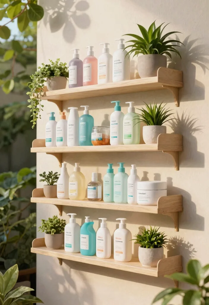 11 Clever Inflatable Pool Storage Ideas for Winter Months 7. Floating Shelves 0