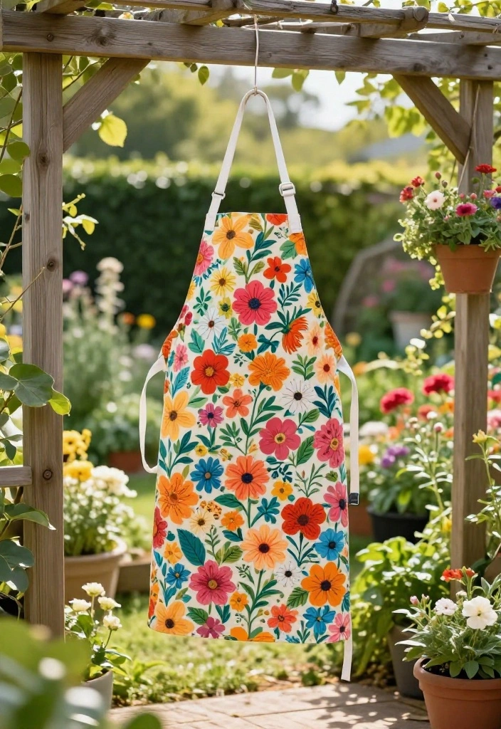 11 Comfortable Tool Belt Apron Ideas for Woodworkers 11 11 Comfortable Tool Belt Apron Ideas for Woodworkers 11. Floral Print Gardening Apron 0