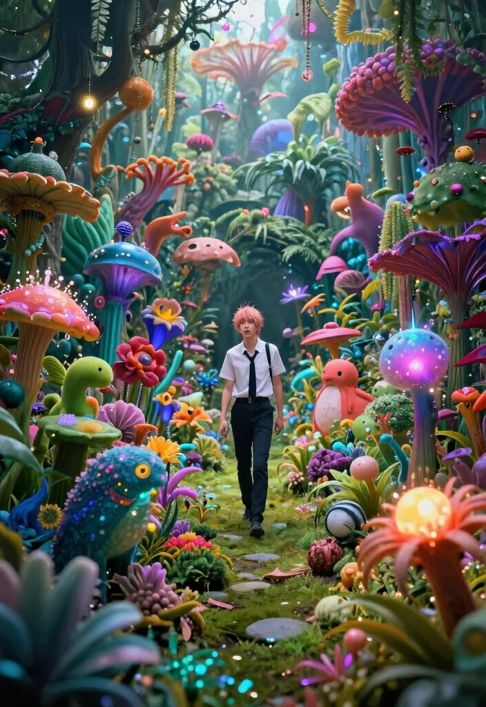 11 Cool Chainsaw Man Drawing Ideas for Artists 11. Chainsaw Mans Magical Garden 0