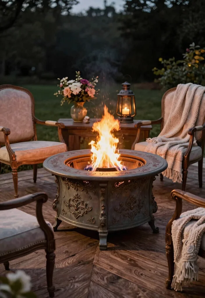 11 Cute Target Table Top Fire Pit Options Budget Decor 4. Vintage Vibes 0