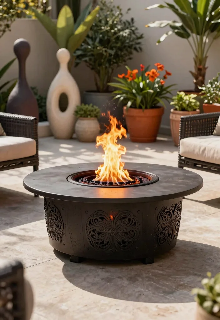 11 Cute Target Table Top Fire Pit Options Budget Decor 9. Artistic Designs 0