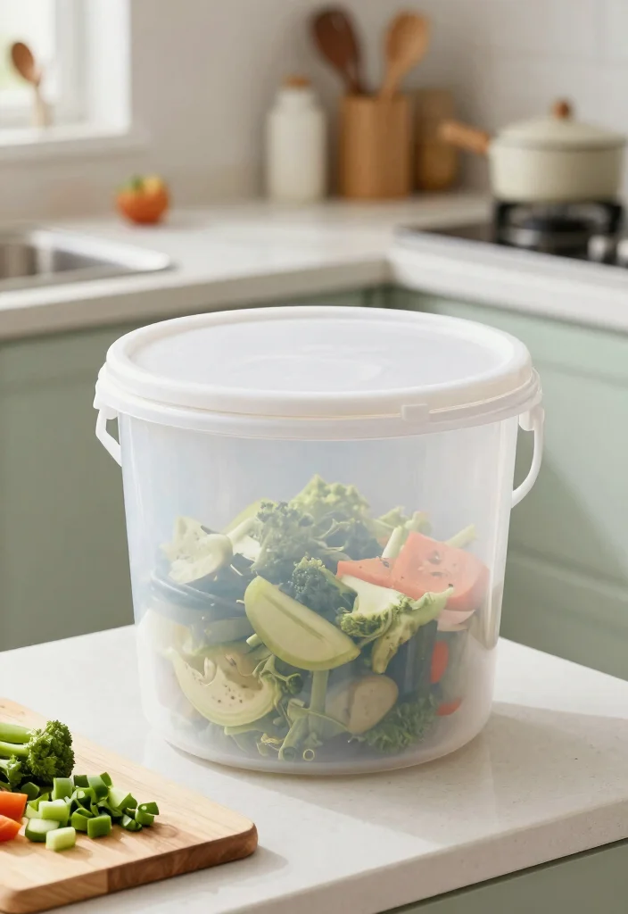 11 Easy Counter Top Compost Bin DIY Projects Odor Free 7. Bucket with Lid Compost Bin 0