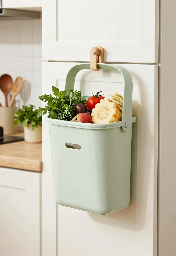 11 Easy Counter Top Compost Bin DIY Projects Odor Free 8. Hanging Compost Bin 0