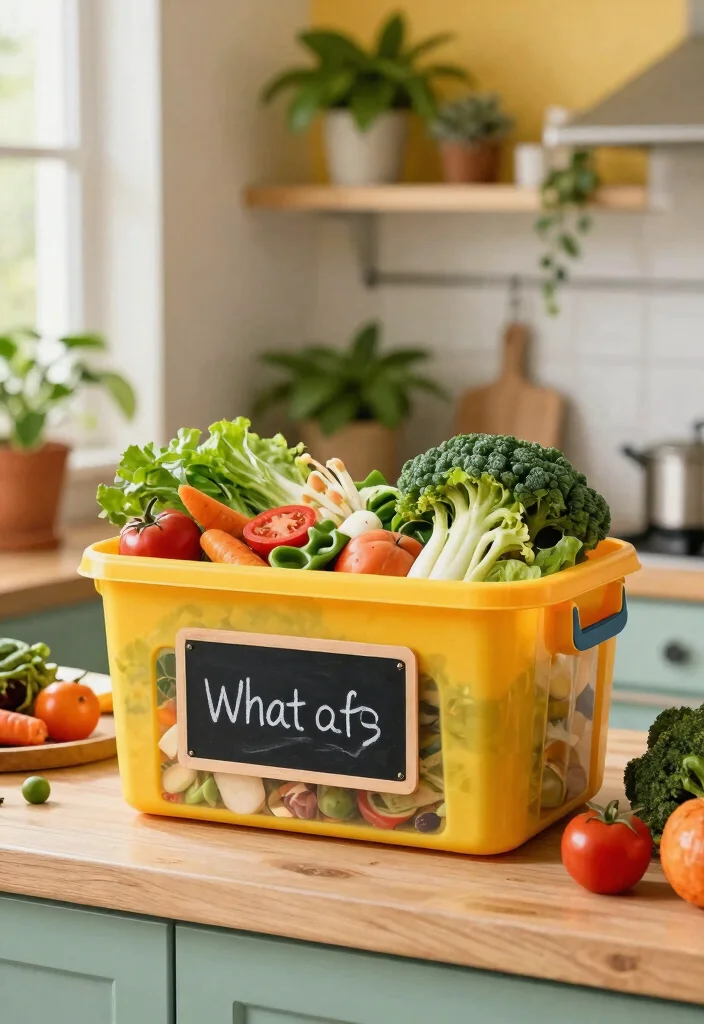 11 Easy Counter Top Compost Bin DIY Projects Odor Free 9. Repurposed Storage Container 0