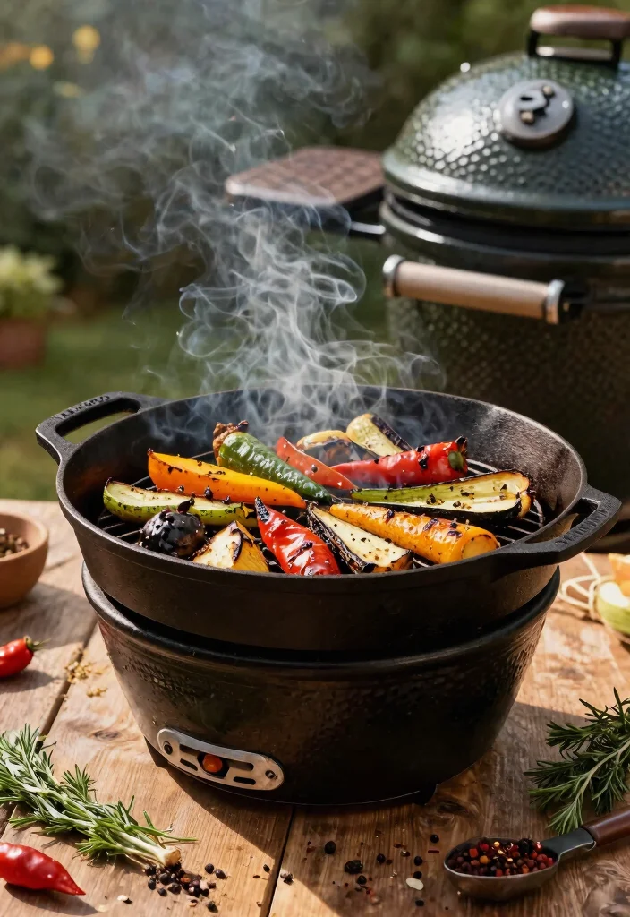 11 Essential Kamado Grill Cooking Tricks for Beginners 5. Grilling with Cast Iron 0