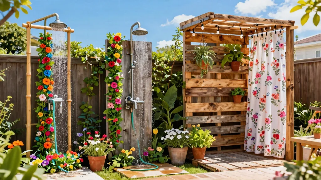 11 Fun Outdoor Shower Ideas DIY Garden Hose [Summer Cool]