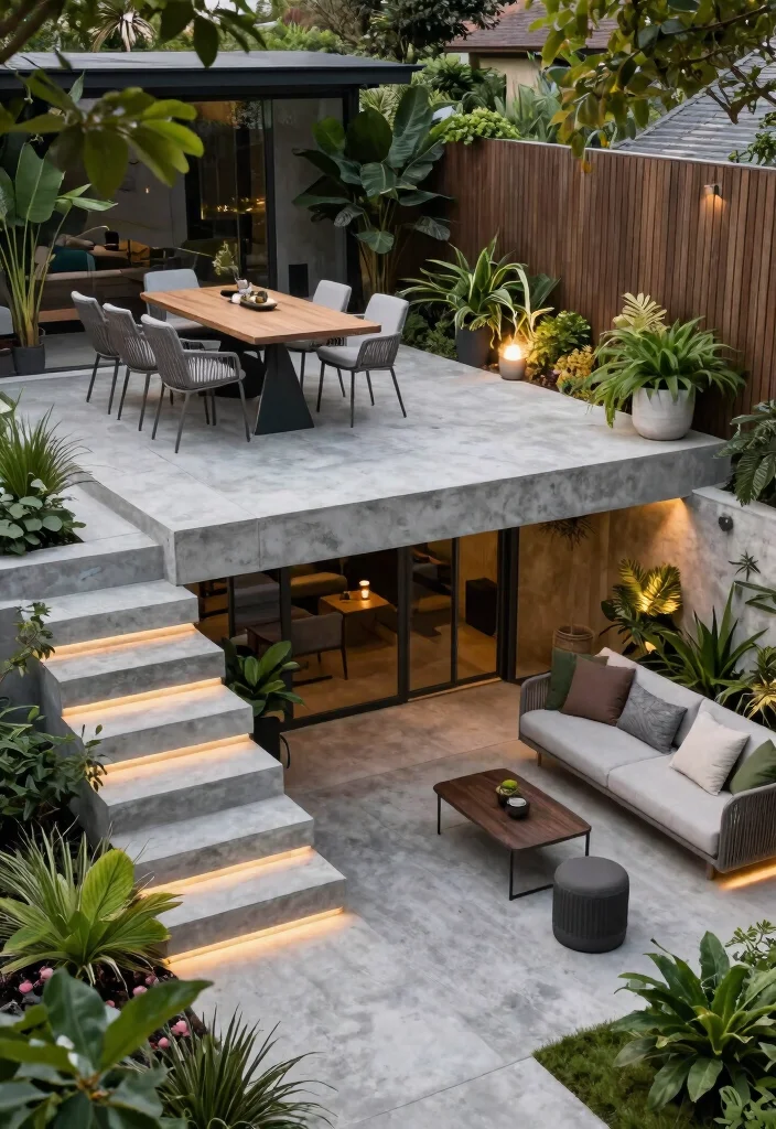 11 Seamless Concrete Patio Concepts Off Screen Porch 7 11 Seamless Concrete Patio Concepts Off Screen Porch 7. Multi Level Patios 0