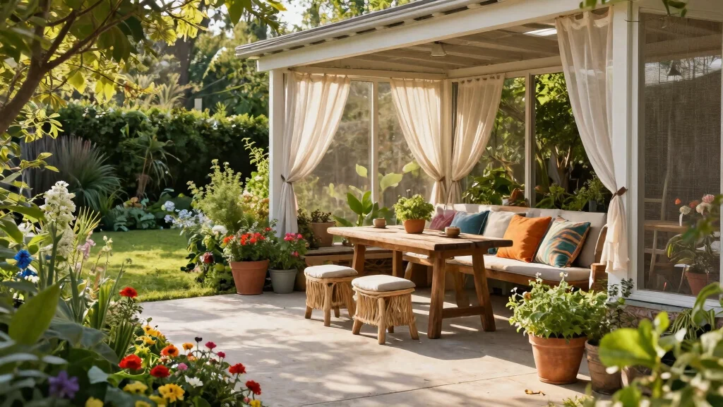 11 Seamless Concrete Patio Concepts Off Screen Porch