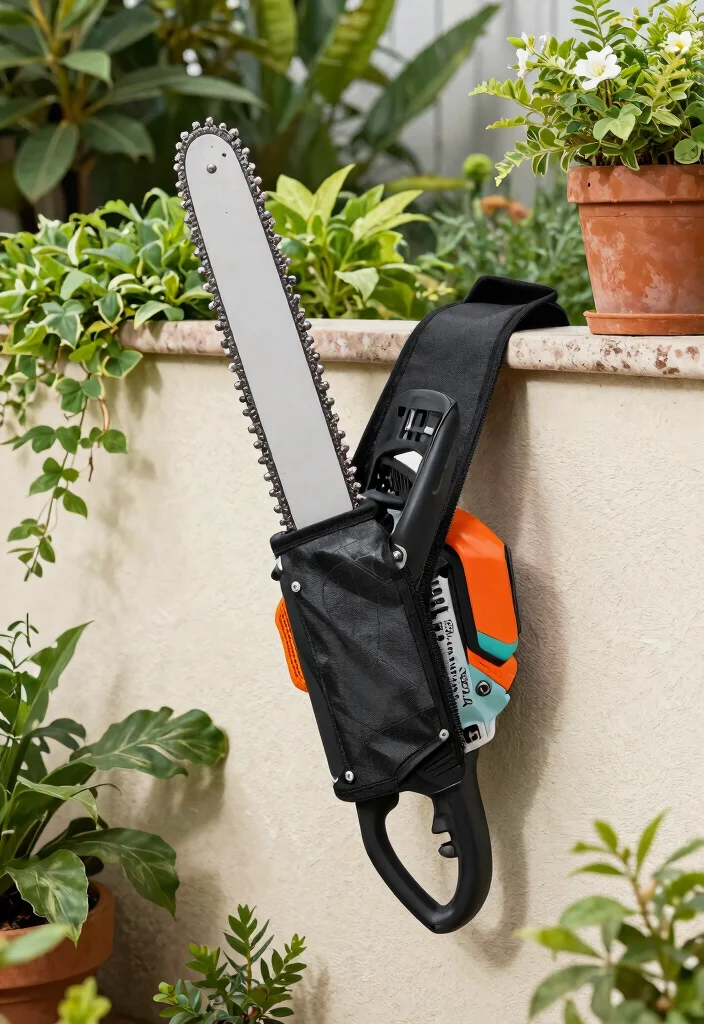 11 Smart Chainsaw Storage Ideas to Protect Your Tools DIY 6. Chainsaw Sheath for Safety 0