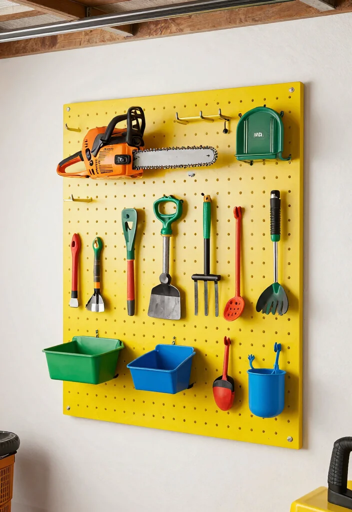 11 Smart Chainsaw Storage Ideas to Protect Your Tools DIY 7. Pegboard Organization 0