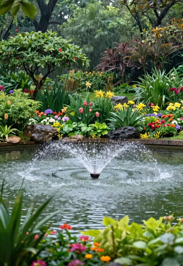 11 Smart Rain Barrel Overflow Ideas to Prevent Yard Flooding 10. Implement a Water Feature 0