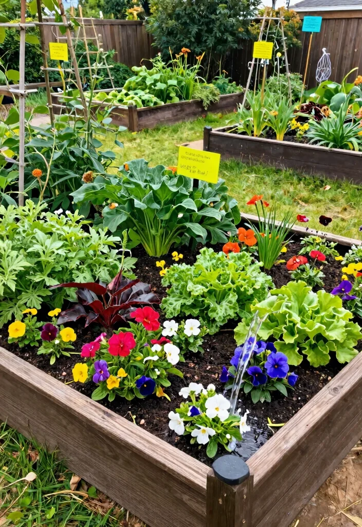 11 Smart Rain Barrel Overflow Ideas to Prevent Yard Flooding 11. Create a Multi Use Garden Bed 0