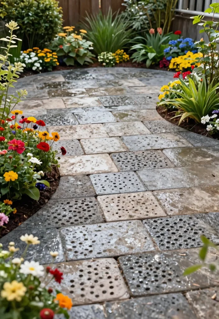 11 Smart Rain Barrel Overflow Ideas to Prevent Yard Flooding 9. Use Permeable Pavers 0