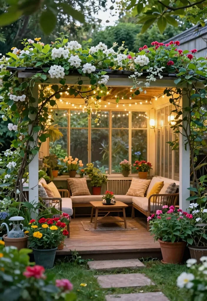 11 Stunning Backyard Patio Designs with Screen Porch Layouts 4 11 Stunning Backyard Patio Designs with Screen Porch Layouts 4. Enchanted Garden Retreat 0