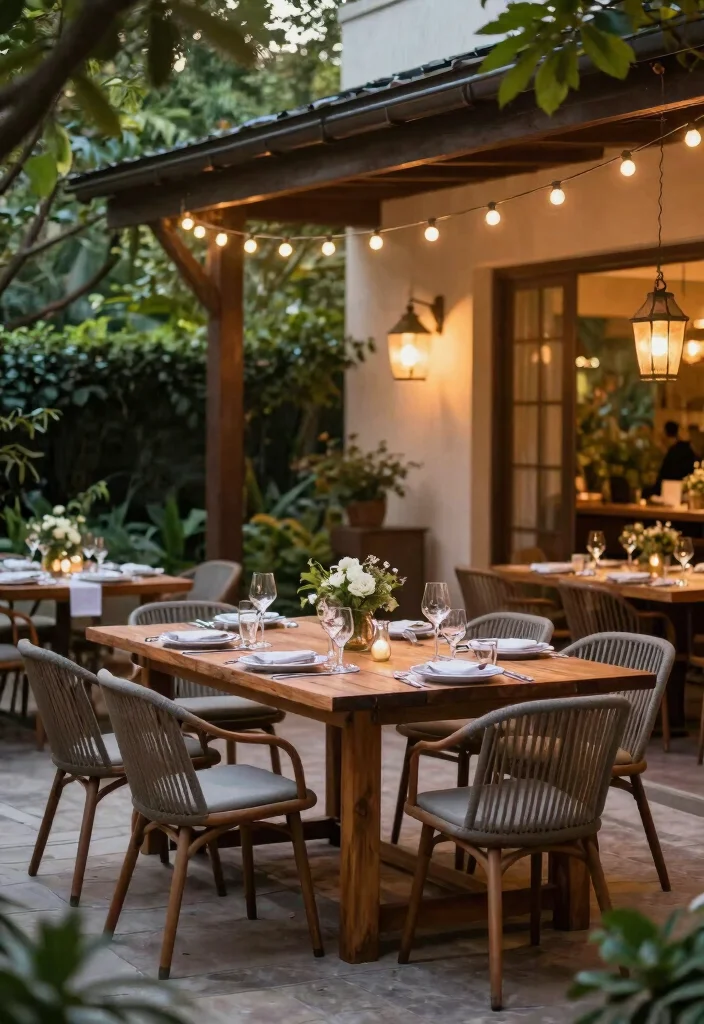 11 Stunning Backyard Patio Designs with Screen Porch Layouts 8 11 Stunning Backyard Patio Designs with Screen Porch Layouts 8. Elegant Outdoor Dining Area 0