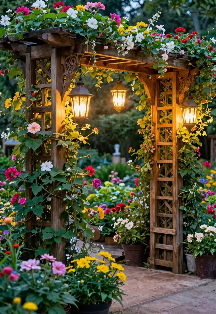 11 Sturdy Outdoor Lantern Stand Ideas (No Trees Needed) 5 11 Sturdy Outdoor Lantern Stand Ideas No Trees Needed 5. Decorative Trellis Lantern Stand 0