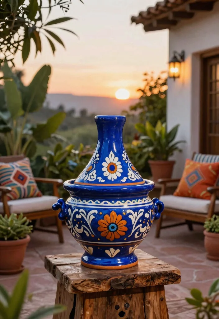 13 Authentic Clay Chiminea Ideas for Your Mexican-Style Patio 1 13 Authentic Clay Chiminea Ideas for Your Mexican Style Patio 1. Colorful Glazed Chiminea 0