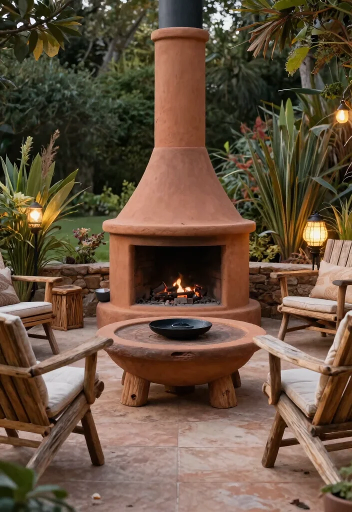 13 Authentic Clay Chiminea Ideas for Your Mexican-Style Patio 10 13 Authentic Clay Chiminea Ideas for Your Mexican Style Patio 10. Eco Friendly Options 0