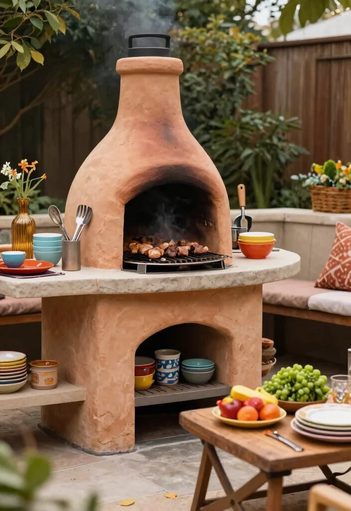 13 Authentic Clay Chiminea Ideas for Your Mexican-Style Patio 5 13 Authentic Clay Chiminea Ideas for Your Mexican Style Patio 5. Multi Functional Chiminea 0