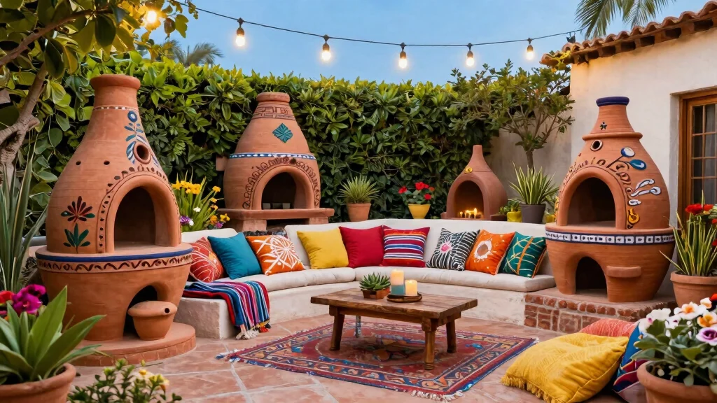 13 Authentic Clay Chiminea Ideas for Your Mexican-Style Patio